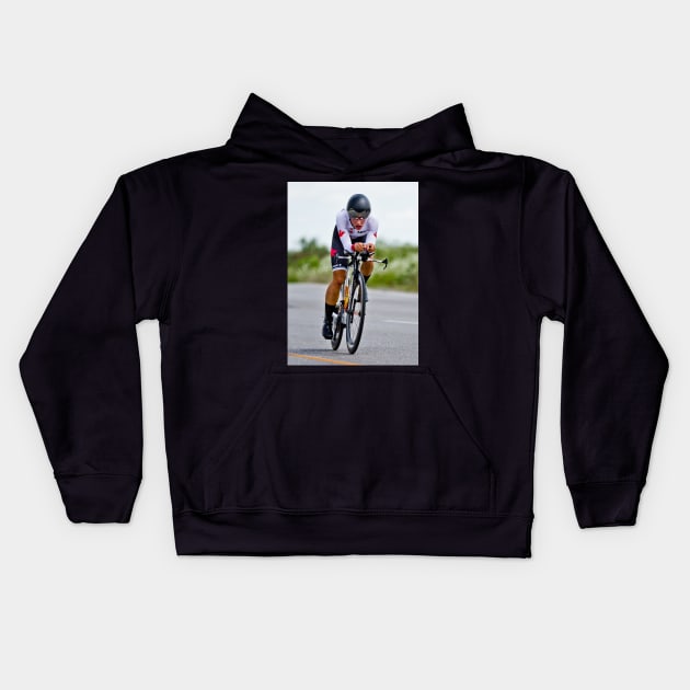 Womens Individual Time Trial No 5 Kids Hoodie by learningcurveca